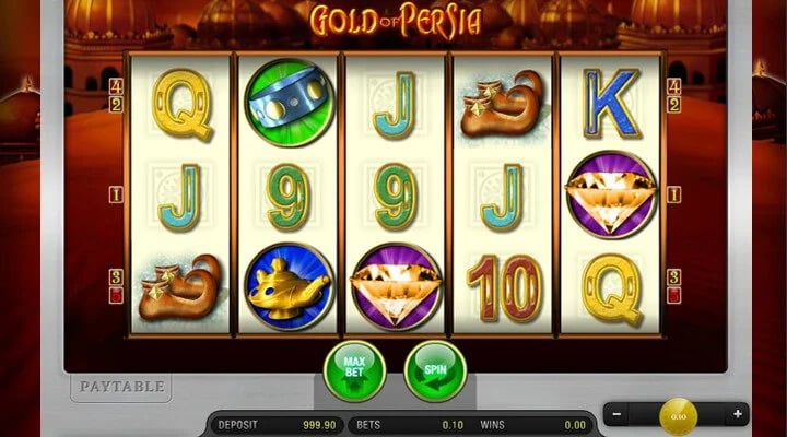 Gold of Persia Slot Spieloberfl&auml;che